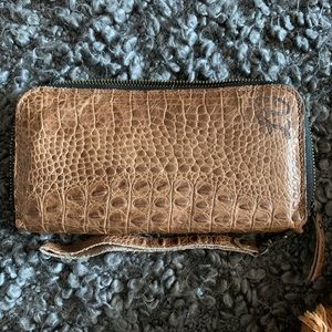 Croc Embossed Wallet